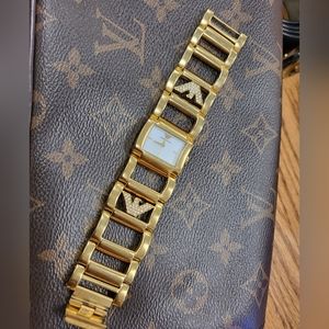 Emporio Armani gold watch
